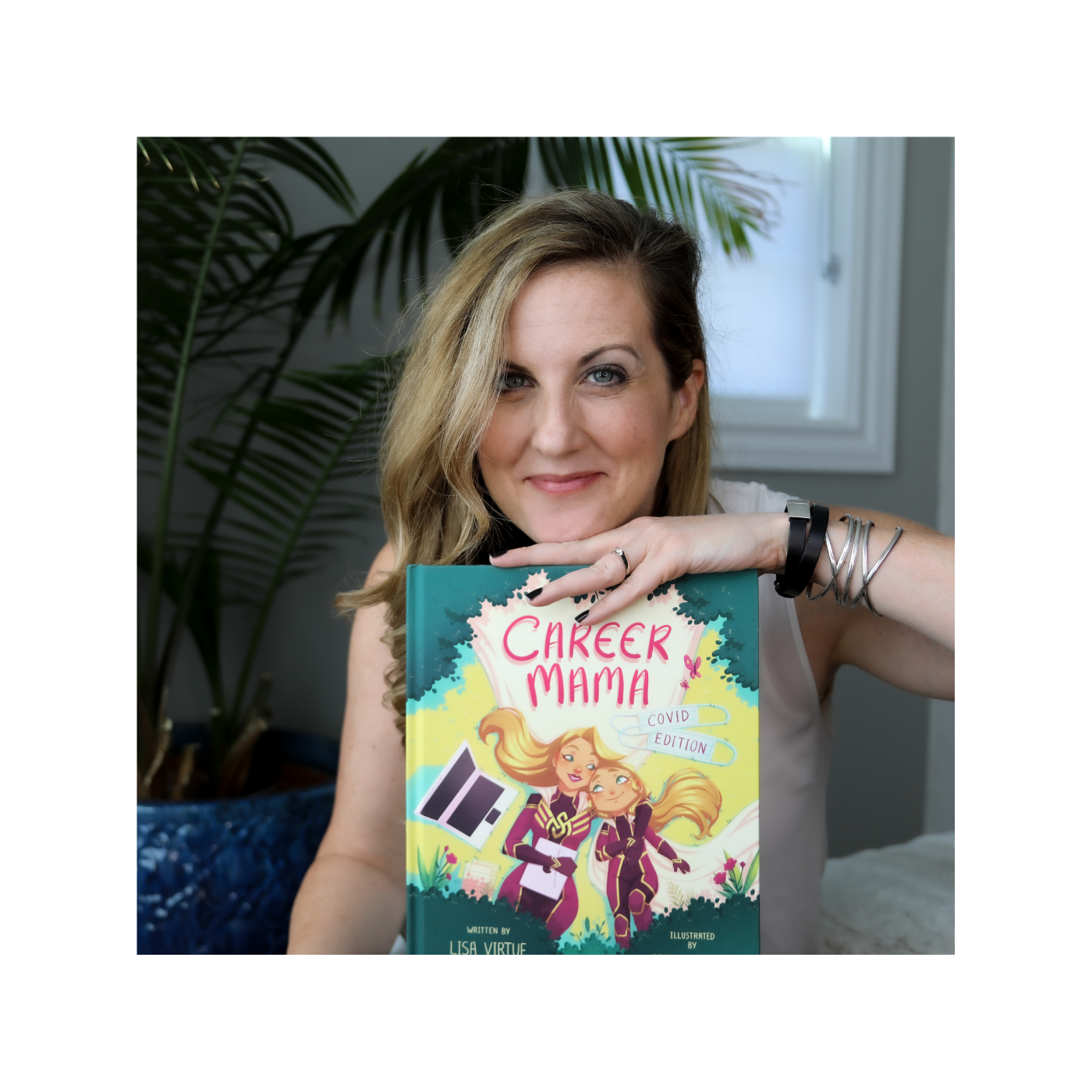 Author Lisa Virtue of the Career Mama - COVID edition book